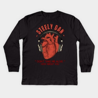 Steely heart music Kids Long Sleeve T-Shirt